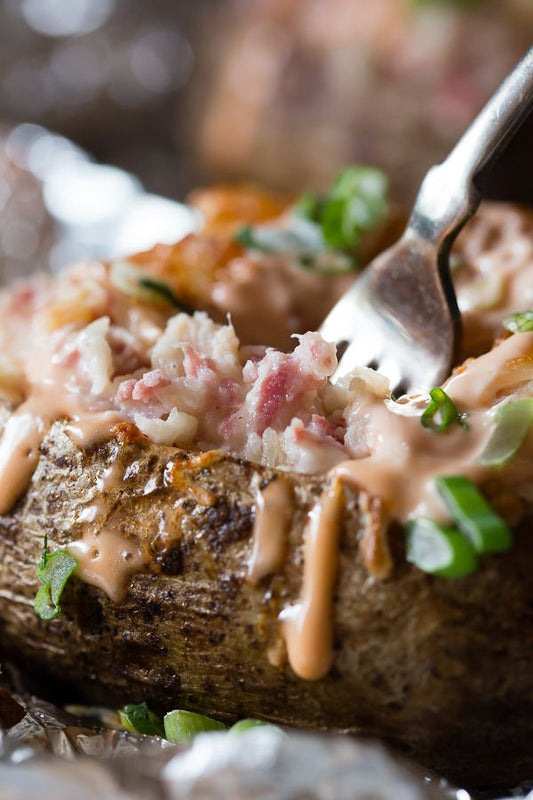 Smokehouse Reubens: Loaded Potato Edition