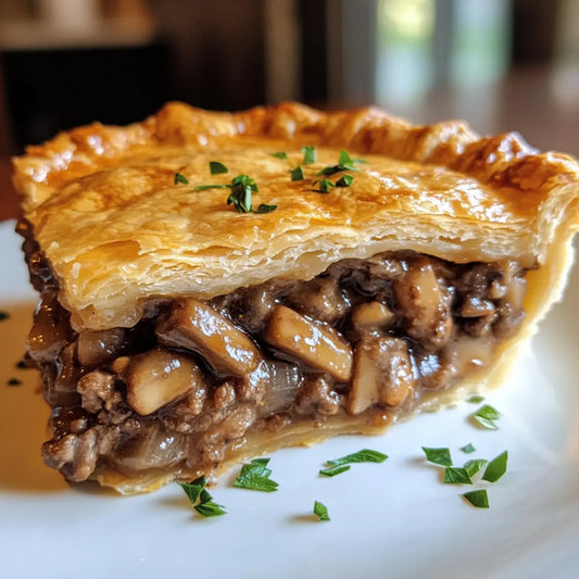 Smoked Groundhog and Wild Mushroom Pie