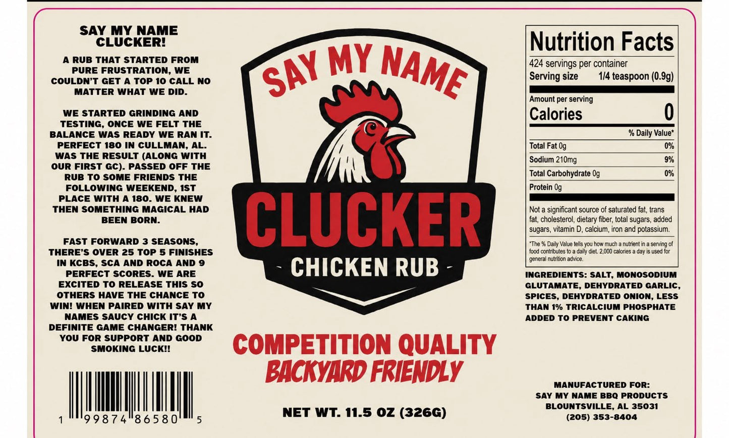 Say My Name Clucker Chicken Rub