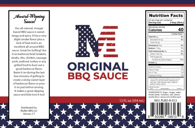 M Original BBQ Sauce 12 oz