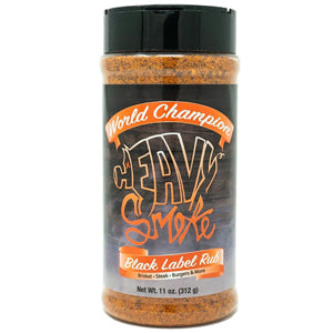 HEAVY SMOKE BLACK LABEL RUB 11OZ
