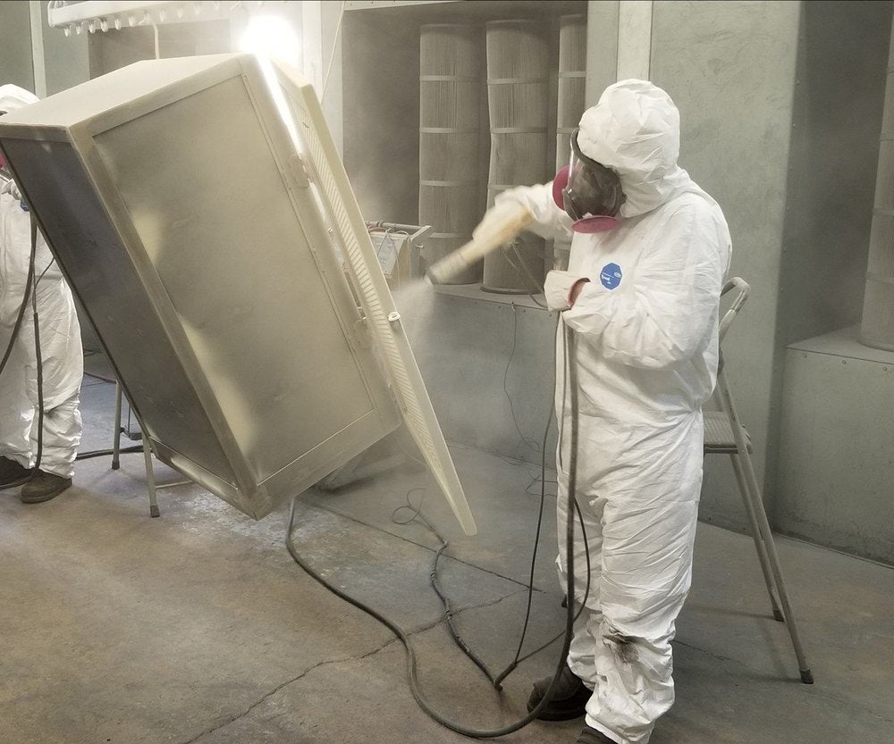 Sand Blasting for Smoker refurb