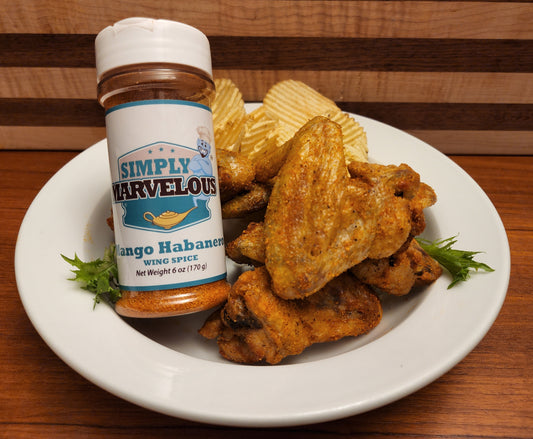 Simply Marvelous Mango  Habenero Wing Spice 6oz