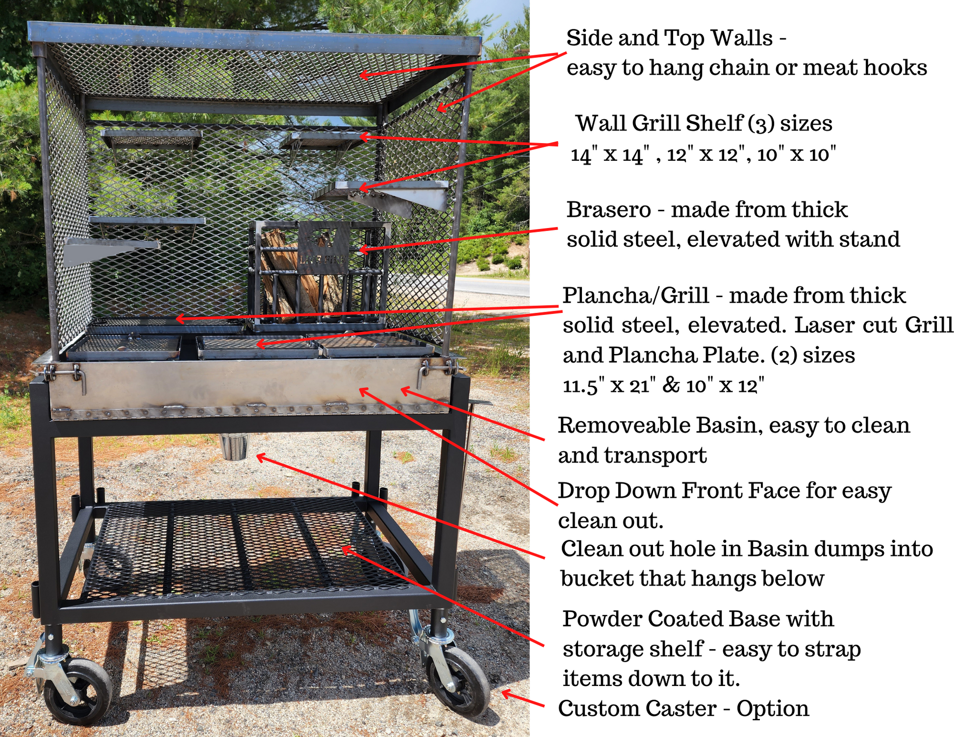 Custom made bbq sales plates